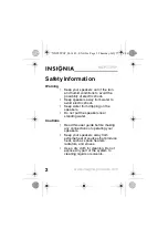 Preview for 4 page of Insignia NS-PLTPSP - Flat-Panel Portable USB Speakers User Manual