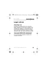 Preview for 13 page of Insignia NS-PLTPSP - Flat-Panel Portable USB Speakers User Manual