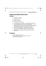 Preview for 3 page of Insignia NS-PMM6120 User Manual