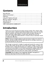 Preview for 2 page of Insignia NS-PWL965 User Manual