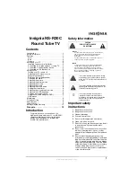 Preview for 3 page of Insignia NS-R20C User Manual