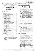 Preview for 71 page of Insignia NS-R5101 User Manual