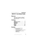 Preview for 3 page of Insignia NS-R5111 - 174; Armband Radio User Manual