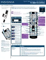 Insignia NS-RC4NA-16 Quick Setup Manual preview