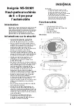 Preview for 3 page of Insignia NS-S6901 (French) Guide Utilisateur