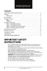 Preview for 2 page of Insignia NS-SCR100FIX19W Assembly Manual