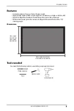 Preview for 3 page of Insignia NS-SCR100FIX19W Assembly Manual