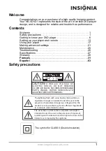 Preview for 2 page of Insignia NS-VDVD1 User Manual