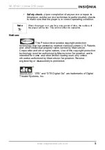 Preview for 6 page of Insignia NS-VDVD1 User Manual