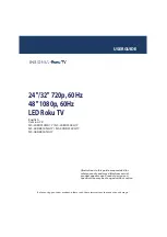 Preview for 1 page of Insignia ROKU TV NS-24ER310NA17 User Manual