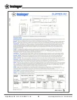 Preview for 4 page of Insinger CLIPPER RC Technical Manual