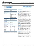 Preview for 6 page of Insinger Commander 18-6 Technical Manual