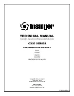 Preview for 1 page of Insinger CX20 H Technical Manual