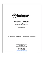 Insinger Eliminator 900 Technical Manual preview