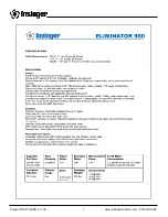 Preview for 8 page of Insinger Eliminator 900 Technical Manual