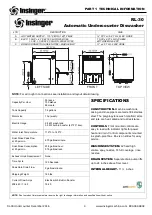 Предварительный просмотр 4 страницы Insinger RL-30 Technical Manual