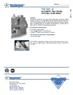 Preview for 1 page of Insinger TRAC 321-2 SERIES Specifications