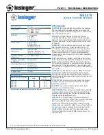 Preview for 4 page of Insinger TRAC 878 Technical Manual