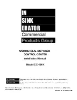 InSinkErator CC-101K Installation Manual preview