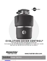 InSinkErator EVOLUTION COVER CONTROL User Manual preview