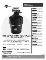 InSinkErator Evolution Pro Cover Control Plus Manual preview