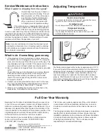 Preview for 8 page of InSinkErator Hot1 The Installation, Care And Use