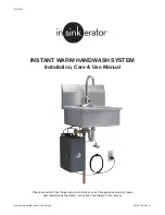 InSinkErator Instant Warm Handwash System Installation, Care & Use Manual preview