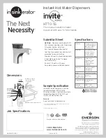 Preview for 1 page of InSinkErator Invite H770-SS Specifications