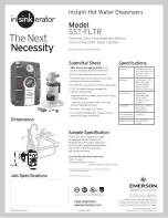 InSinkErator Model SST-FLTR Specifications preview