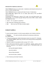 Preview for 13 page of Inspiration Tecotherm Neo Instructions For Use Manual