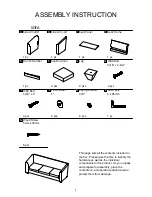 Preview for 1 page of INSPIRE Q Carol Grey Pleated Velvet Sofa Assembly Instruction