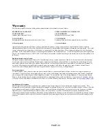 Preview for 22 page of Inspire CR 2.1 Owner'S Manual