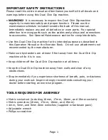 Preview for 4 page of Inspire DUAL CHIN DIP Assembly & Operation Manual