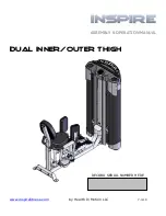 Inspire DUAL INNER/OUTER THIGH Assembly & Operation Manual предпросмотр