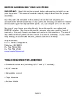 Preview for 3 page of Inspire LEG PRESS OPTION Assembly & Operation Manual