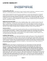 Preview for 10 page of Inspire SCS-1 Assembly And Operation Manual