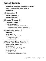 Предварительный просмотр 9 страницы Inspire SLEEP REMOTE Manual