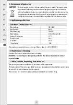 Preview for 22 page of Inspire WE25611H90 Assembly, Use, Maintenance Manual