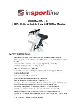 Insportline 24174 User Manual preview