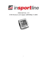 Preview for 1 page of Insportline CY-200W User Manual