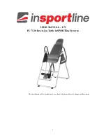 Preview for 1 page of Insportline IN 7120 User Manual