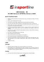 Preview for 1 page of Insportline Simisus LG3400 User Manual