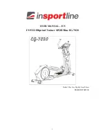 Preview for 1 page of Insportline SPORTline EG-7820 User Manual