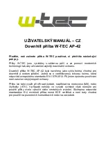 Insportline W-TEC AP-42 User Manual предпросмотр