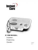 Preview for 1 page of Instant Care IC 3000 Manual