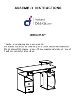 Instant Desks IDA-8211 Assembly Instructions Manual preview