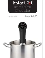 Предварительный просмотр 1 страницы Instant Pot Accu SV800 Instructions Manual