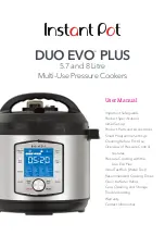 Instant Pot DUO EVO PLUS Series User Manual preview