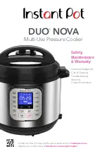 Instant Pot DUOTM NOVA Safety, Maintenance & Warranty предпросмотр