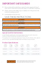 Preview for 4 page of Instant Pot DUOTM NOVA Safety, Maintenance & Warranty